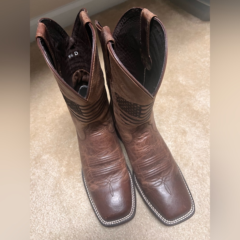 Ariat Men’s Patriotic Western Boots size 9 1/2